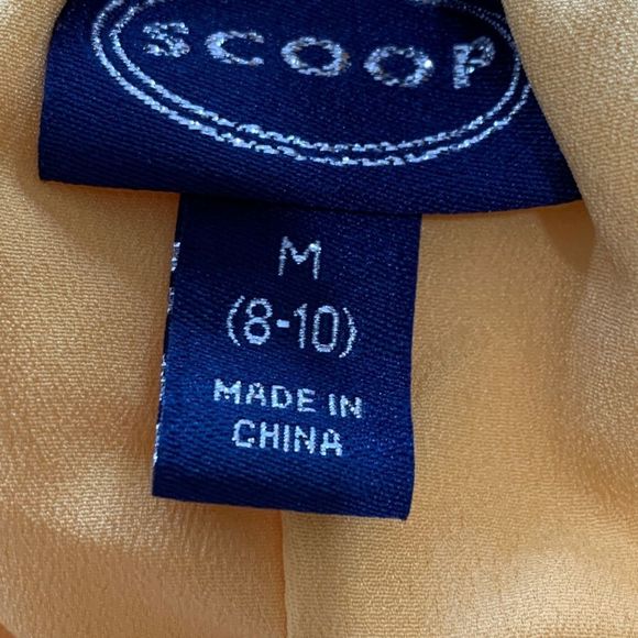 Scoop for Walmart off the shoulder maxi dress yellow size medium 8–10 1746 - Picture 9 of 9